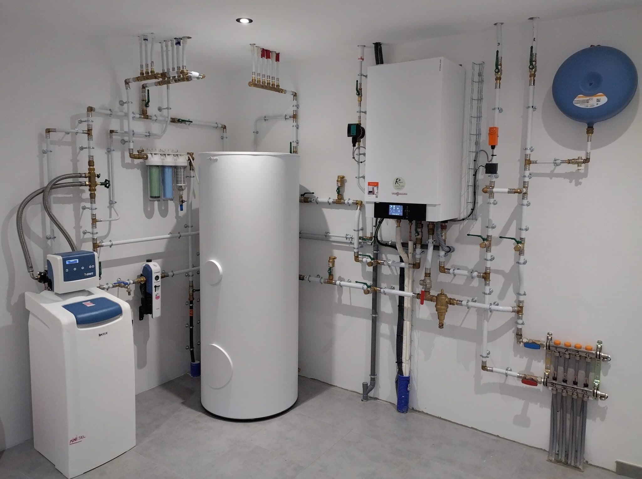 Chaufferie d'une maison neuve