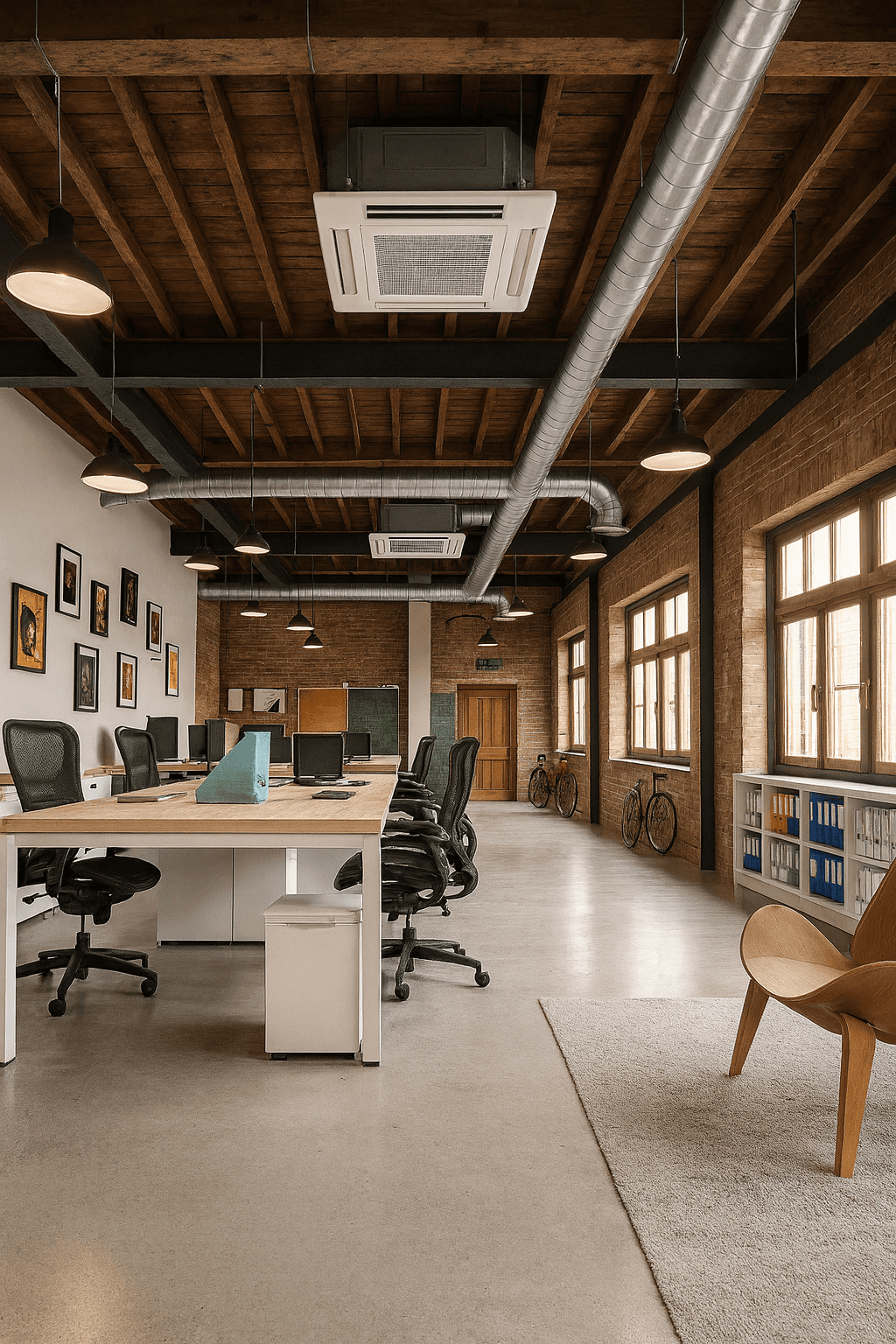 Climatisation plafonniers en bureaux